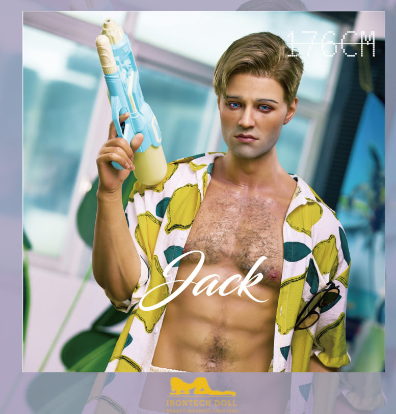 鐵藝｜M04-Jack 陽光海灘男孩 全矽膠假髮版 176cm